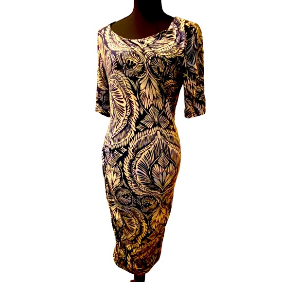 A Pea In The Pod Paisley Print Maternity Dress - Picture 1 of 7